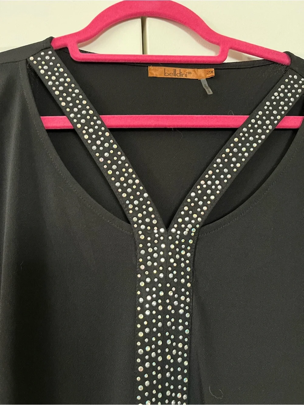 Belldini Rhinestone Knit Top - Picture 3 of 6